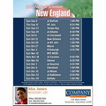 New England Football Schedule Postcards - Standard (4-1/4" x 5-1/2")